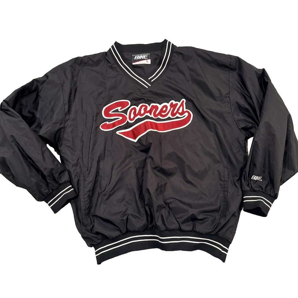 VTG Oklahoma Sooners #25 Sz Large Warm-Up Sideline Pullover – Sewn Tackle Twill